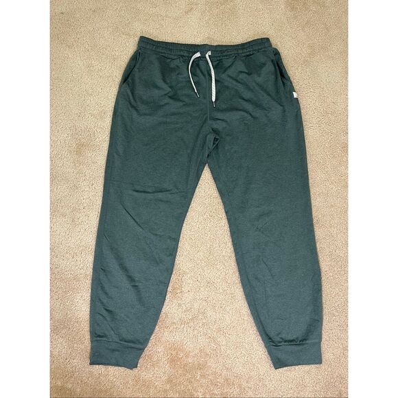 Vuori Green Heathered Jogger Pants Elastic Waist Tapered Leg Size XL - Picture 3 of 5